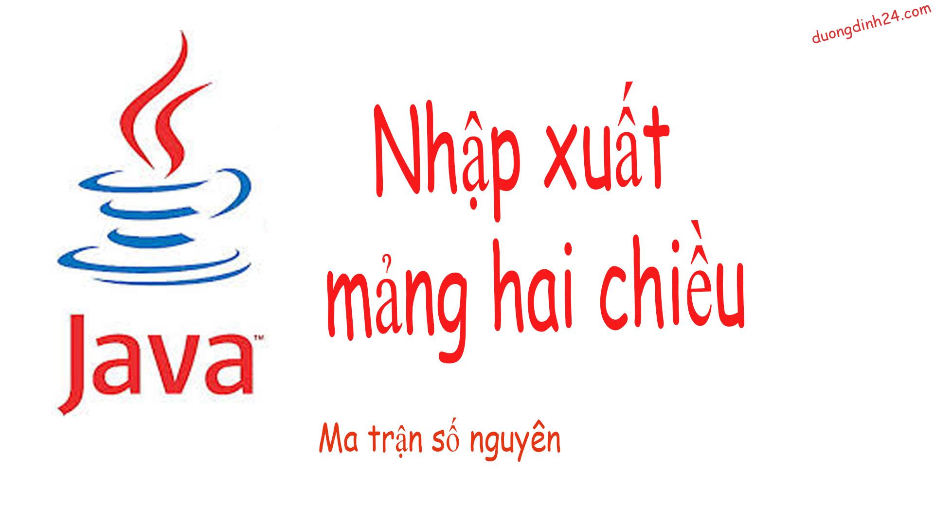mang hai chieu trong java