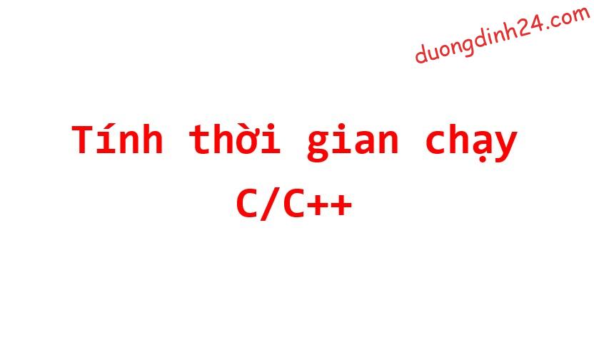 do thoi gian thuc hien chuong trinh