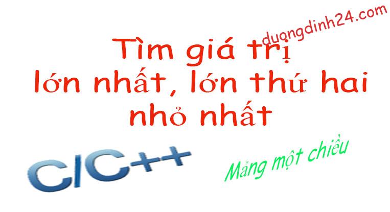 tim gia tri lon nhat nho nhat trong day so