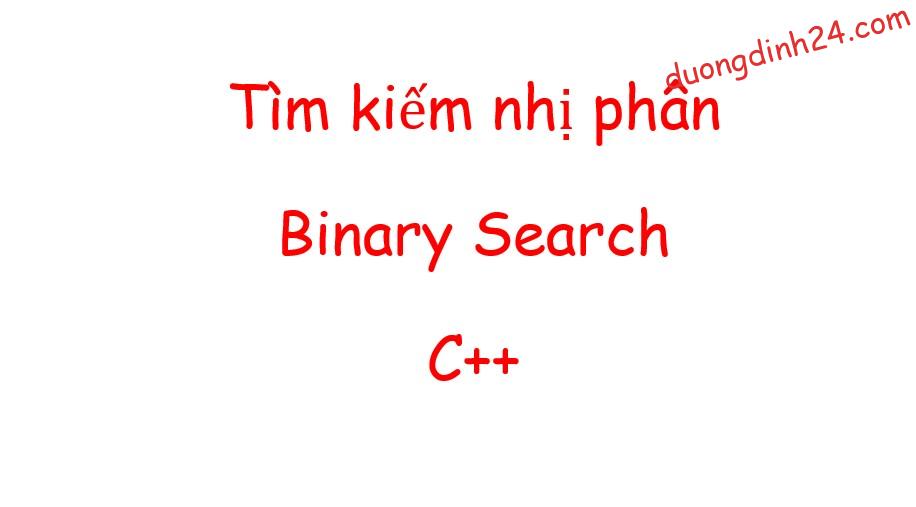 binary search algorithm c